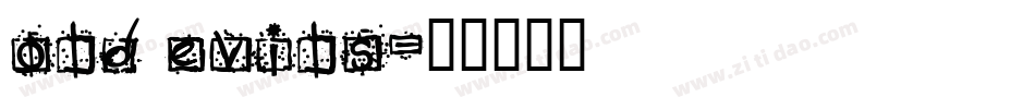 old evils字体转换